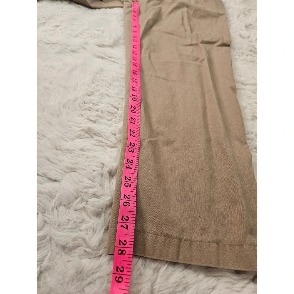 Vtg Company Collection Khaki Pleated High Rise Pants Size 12 Neutral Casual Work
